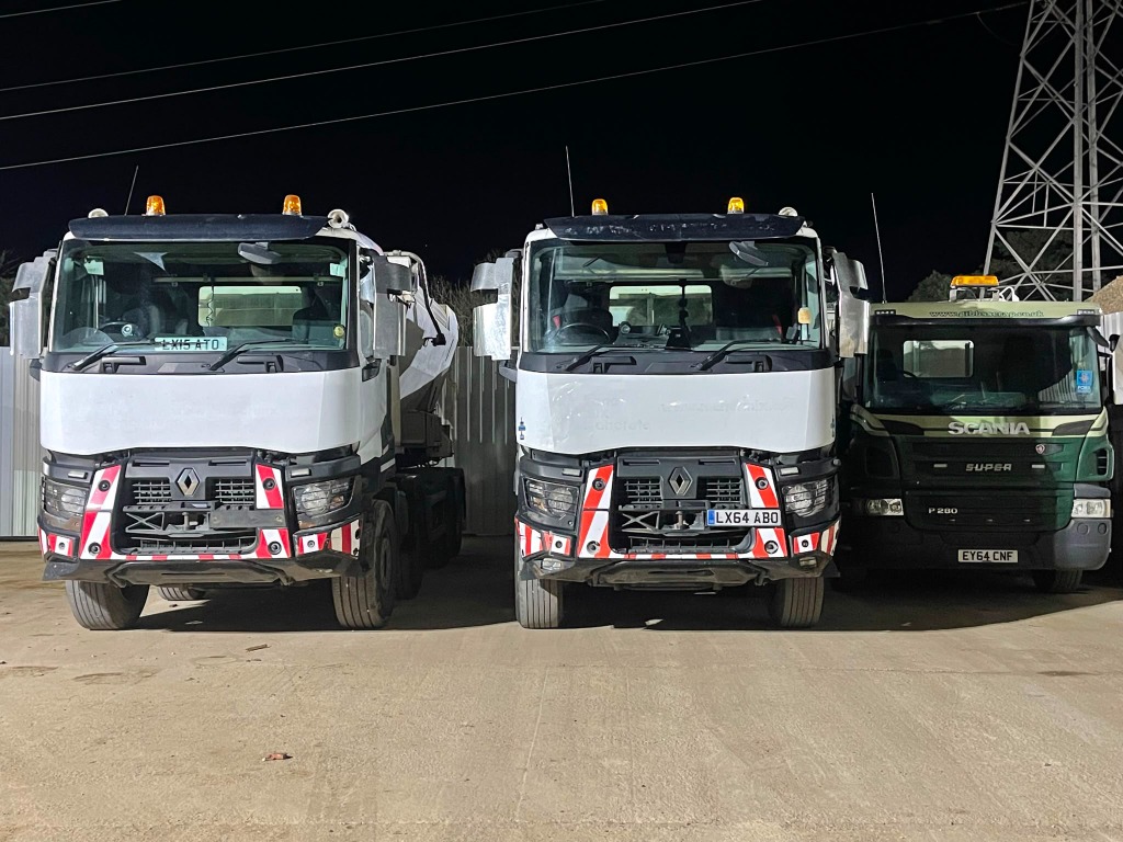 Volumetric Delivery Truck Pouring Concrete Kilburn